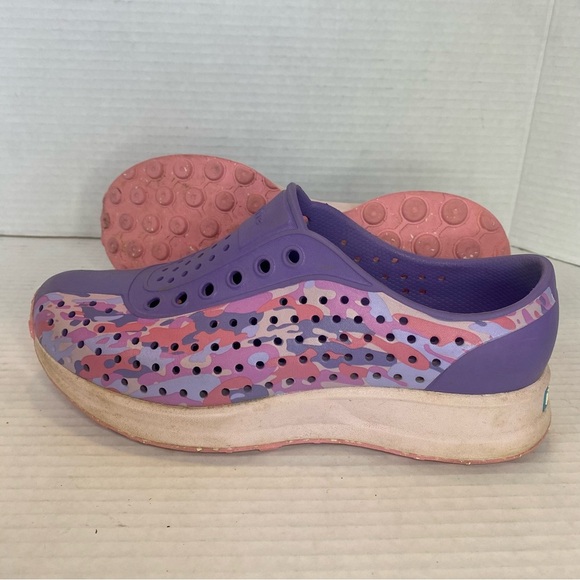 Native Robbie Sugarlite Sneaker Lavender Sz 4 Big Kids purple pink - Picture 1 of 8